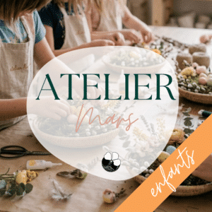 Paques atelier art floral enfant